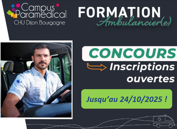 inscription de ambulancier rentrée janvier 2026